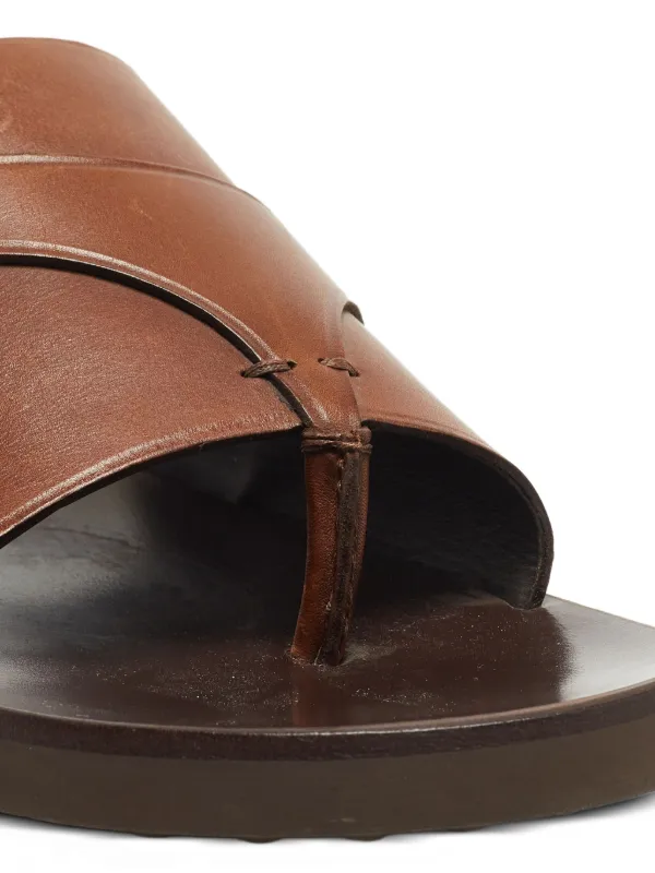 Tod's Vintage レザーサンダル | ブラウン | FARFETCH JP