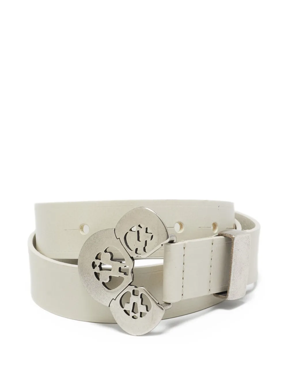Isabel Marant Vintage leather buckle belt | White | Image 1