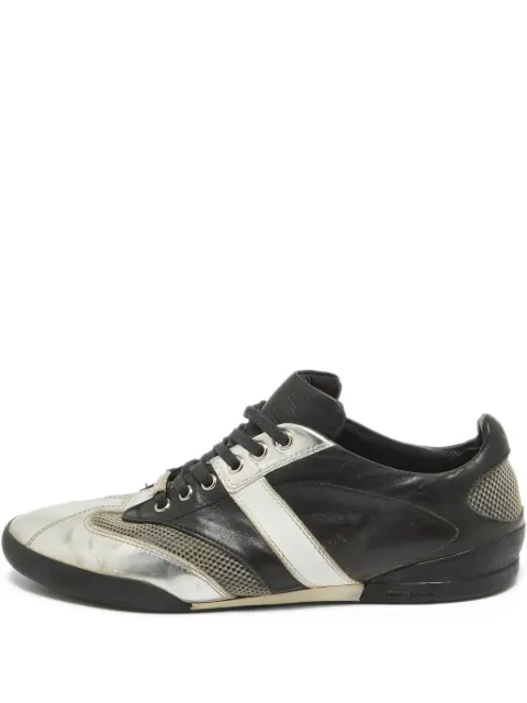 Christian Dior Pre-Owned leather lace-up sneakers