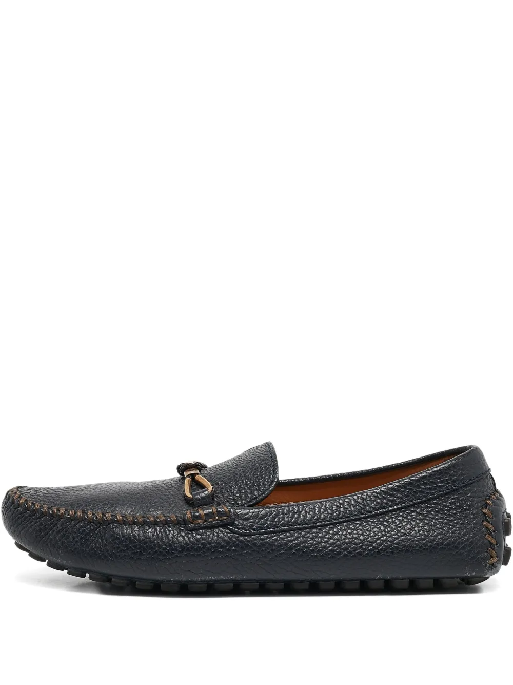 Louis Vuitton Pre-Owned leather loafers | Blue | Image 1