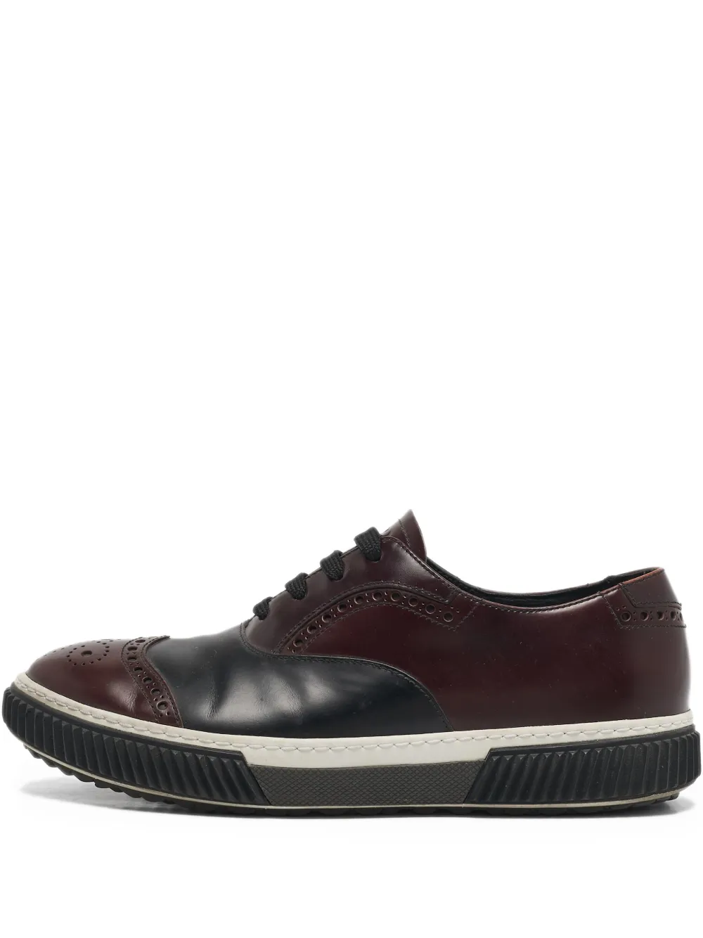 Prada Pre-Owned brogue-detail sneakers | Red | Image 1