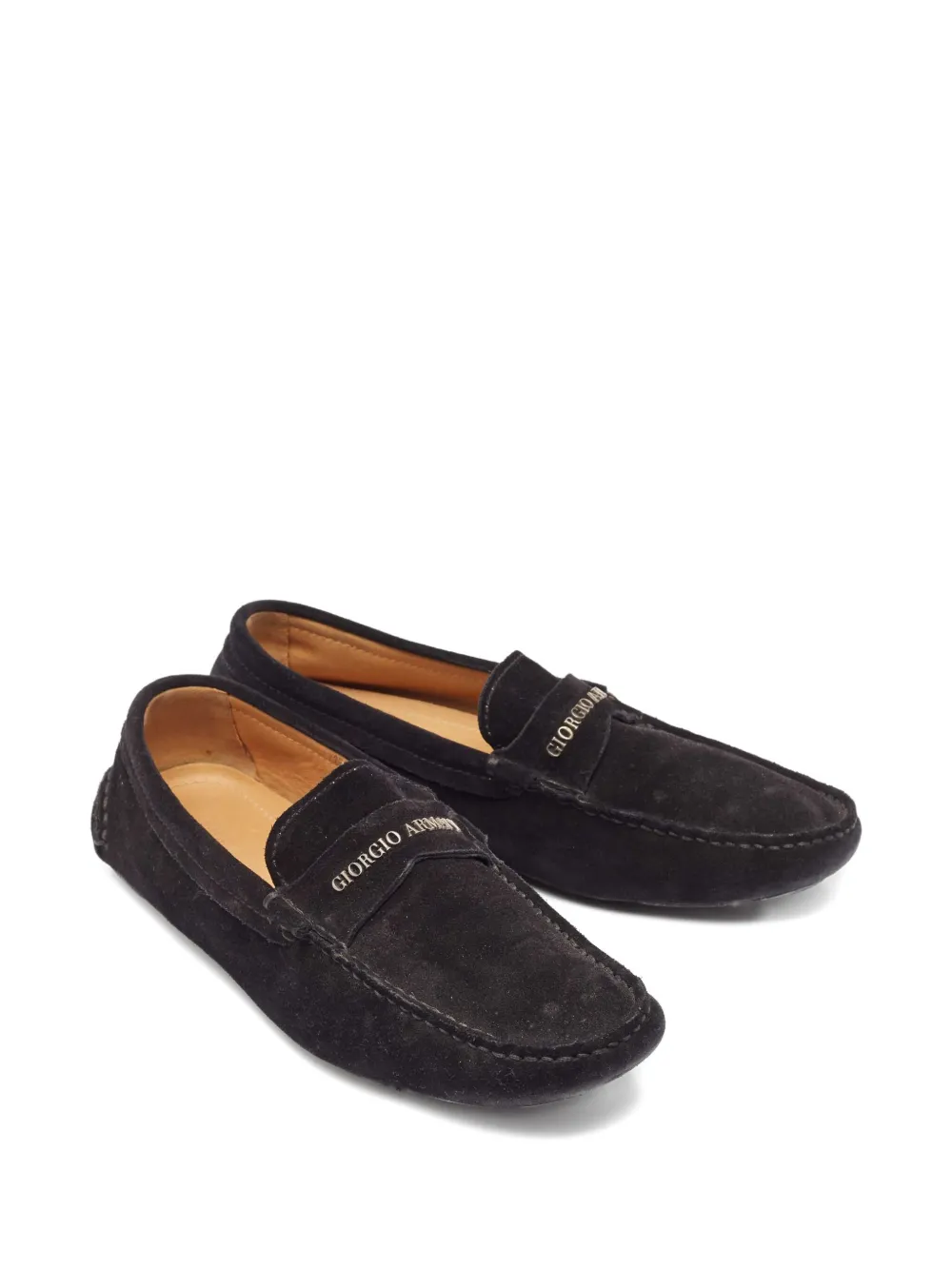 Giorgio Armani Pre-Owned suede loafers | Image 2