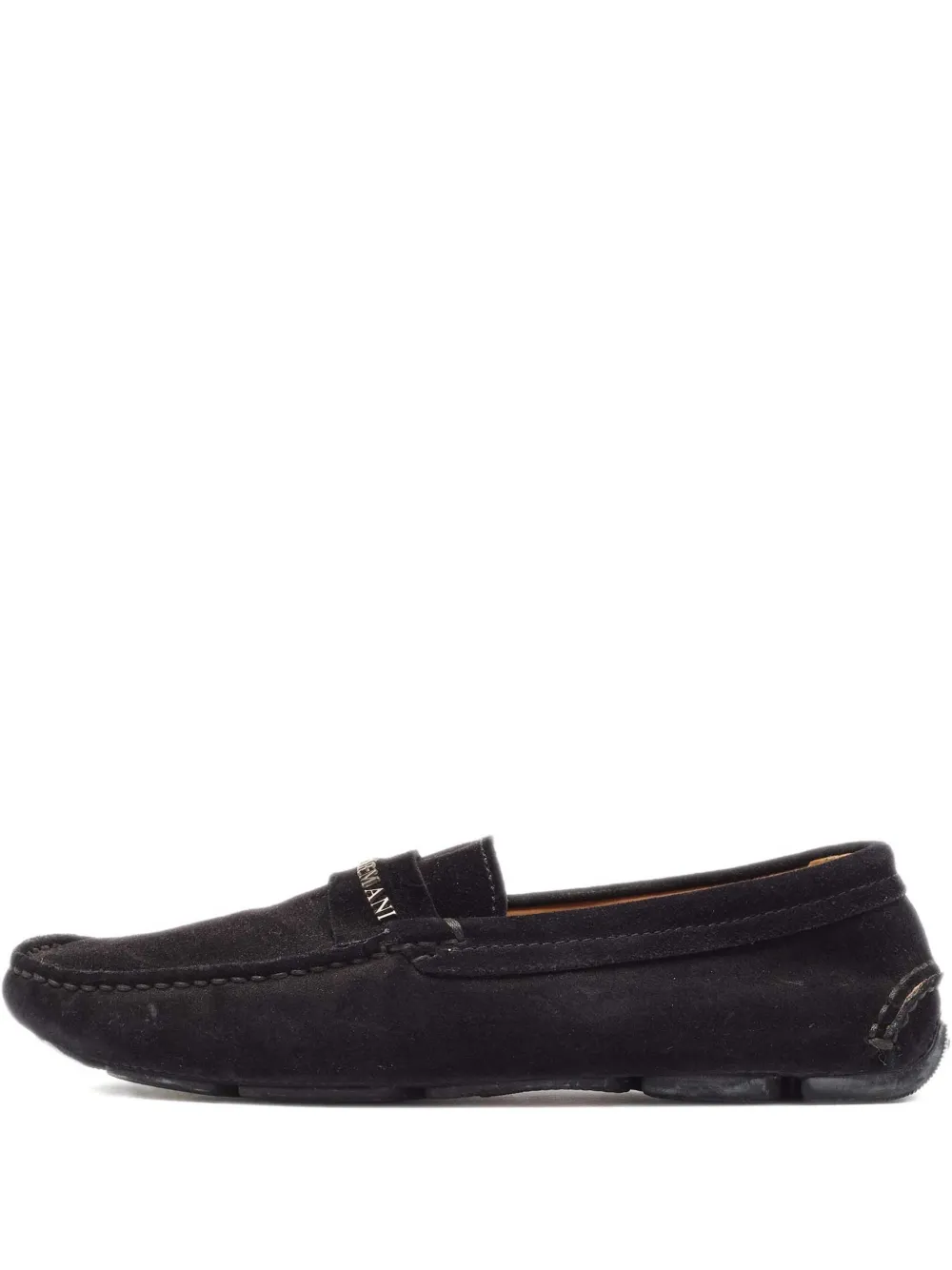 Giorgio Armani Pre-Owned suede loafers | Black | Image 1