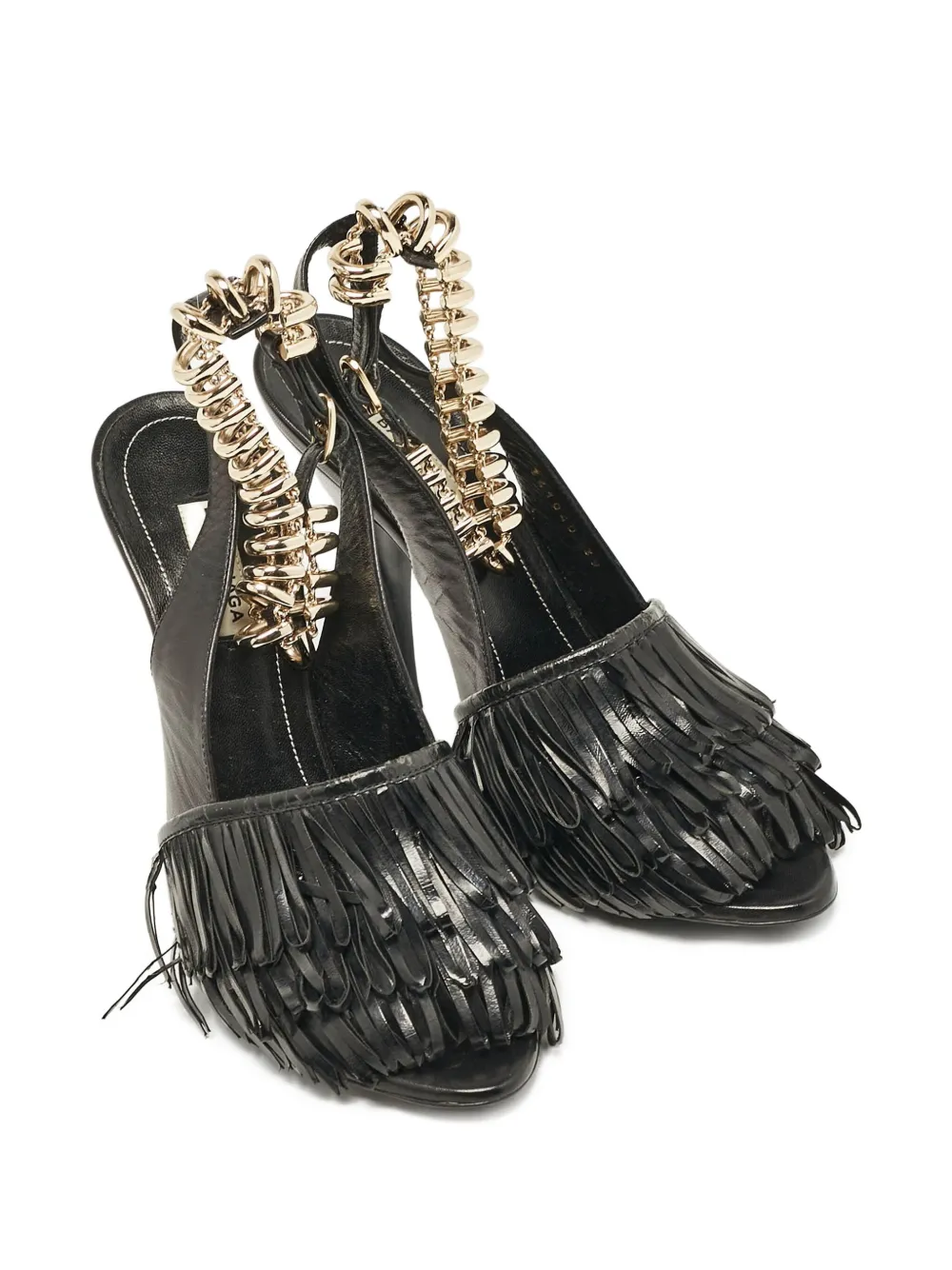 Balenciaga Pre-Owned fringed heeled sandals | Heeled Sandals | Image 2