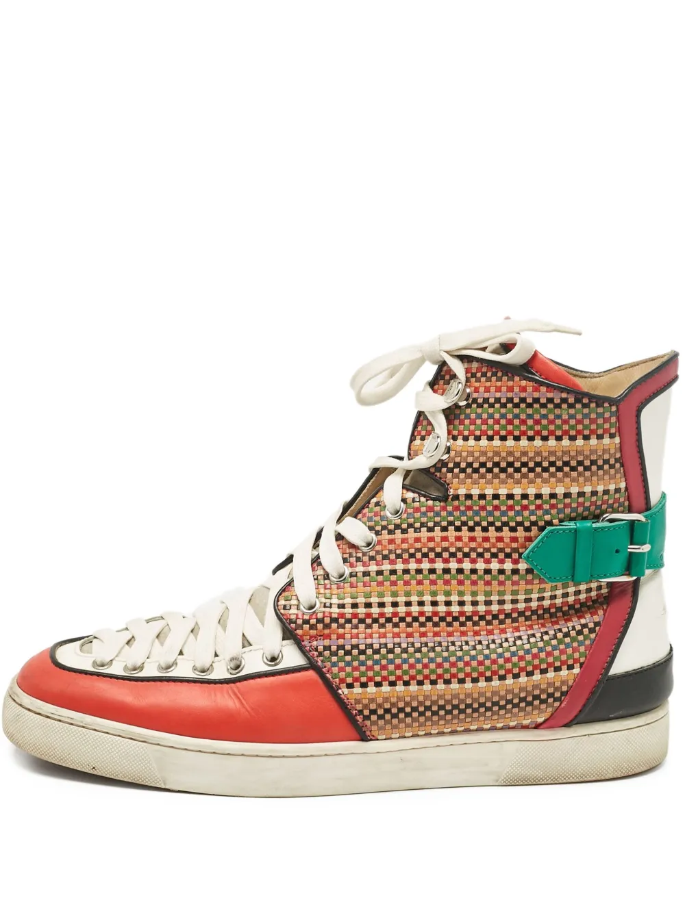 Christian Louboutin Pre-Owned Alfie high-top sneakers | Orange | Image 1