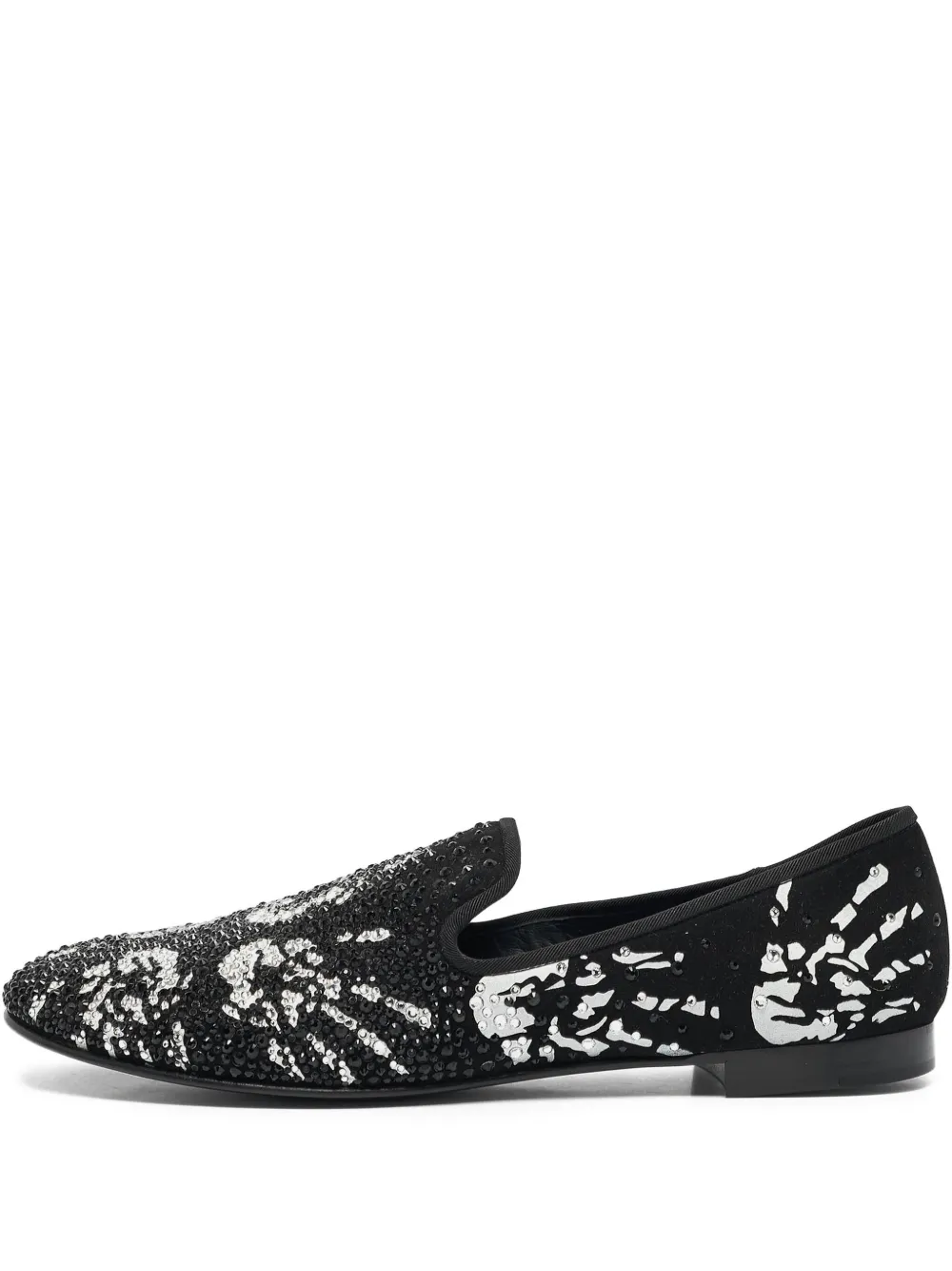 Giuseppe Zanotti Vintage pre-owned crystal-embellished loafers | Black | Image 1