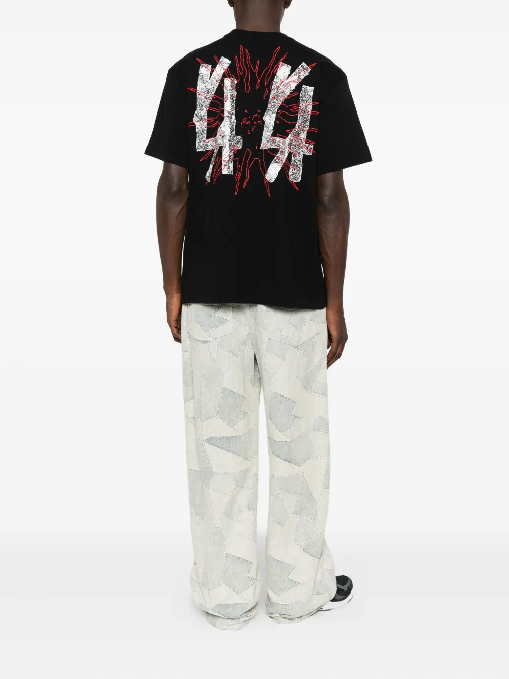 44 LABEL GROUP graphic-print T-shirt - Zwart