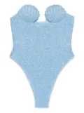 Oséree Lumière Shell swimsuit - Blue