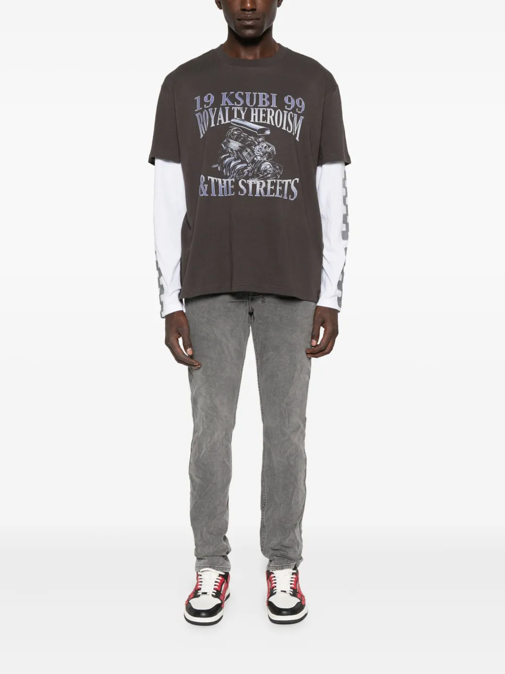Ksubi Chitch Prodigy grijze jeans met wassing Grijs