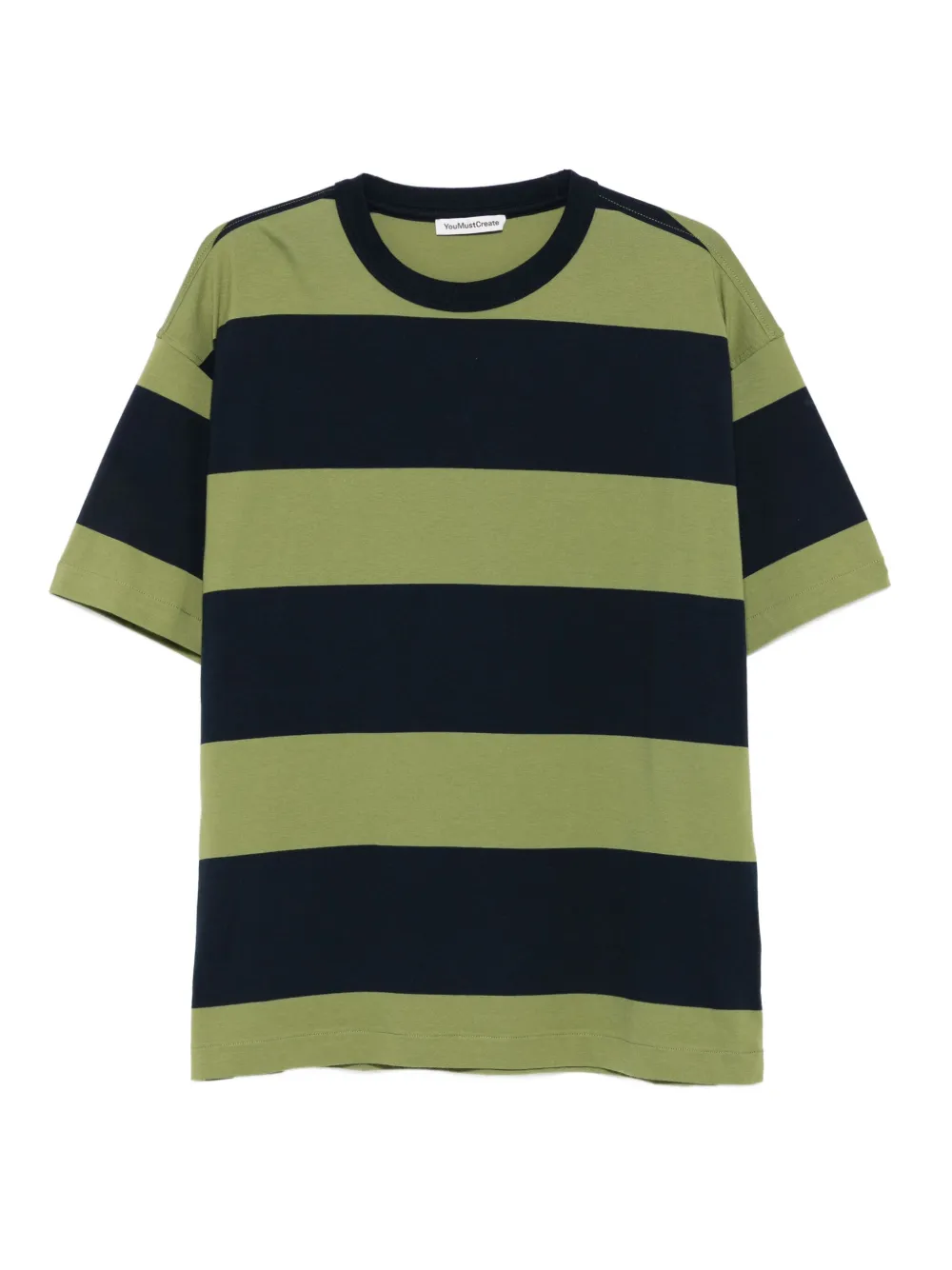 YMC striped short-sleeve T-shirt | Green | Image 1