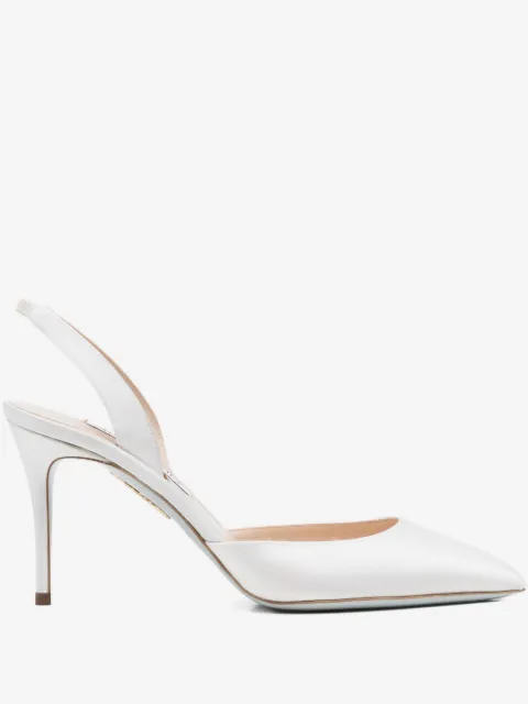 Aquazzura escarpins pointus So Nude 85 mm à bride arrière