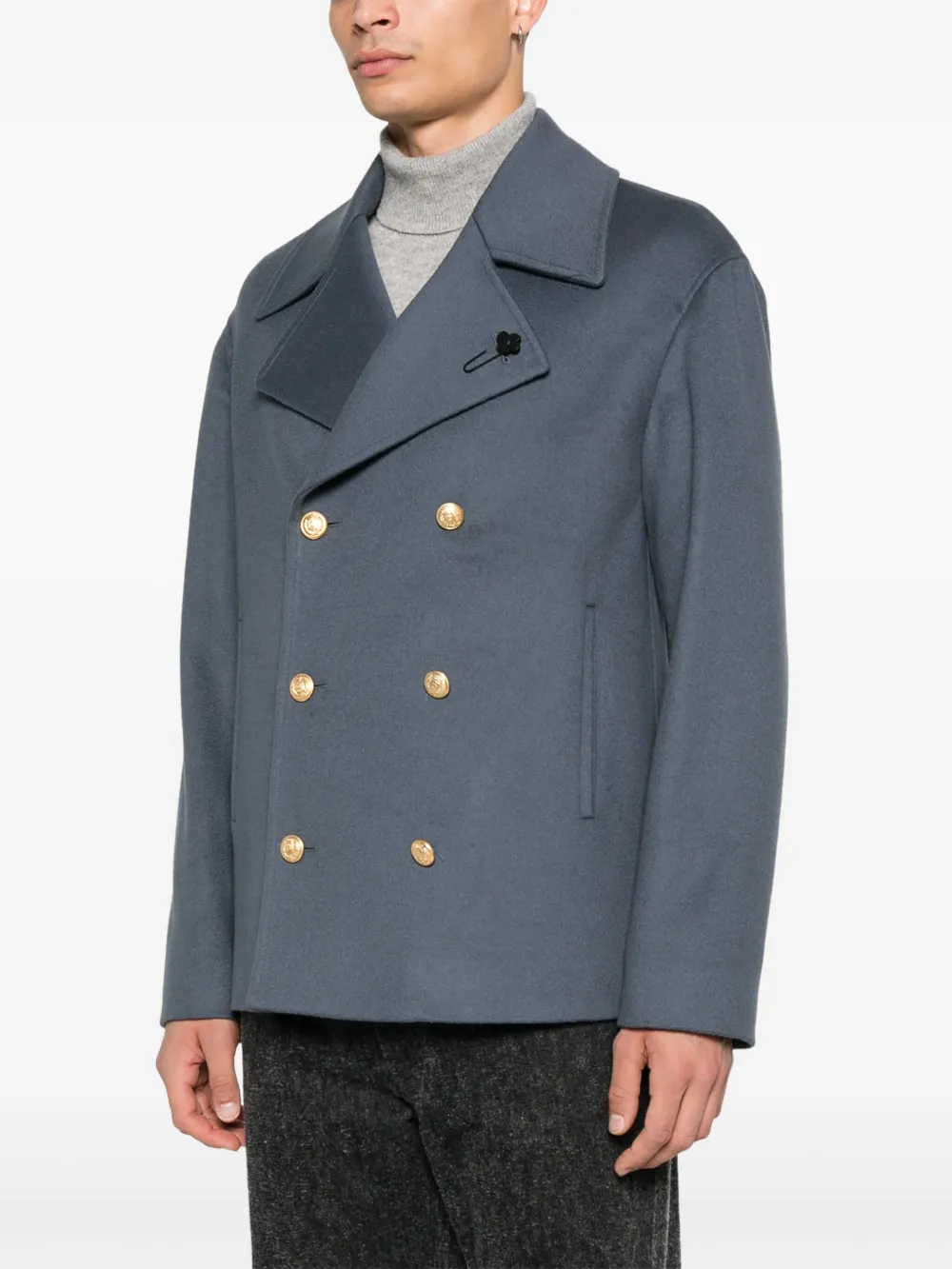 Lardini double-breasted blazer Grijs