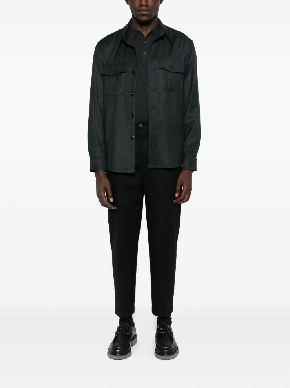Briglia 1949 slit-pockets trousers - Zwart
