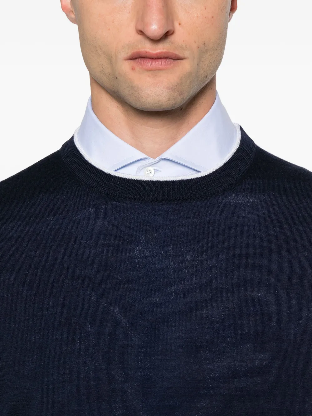 Eleventy round-neck sweater Blauw