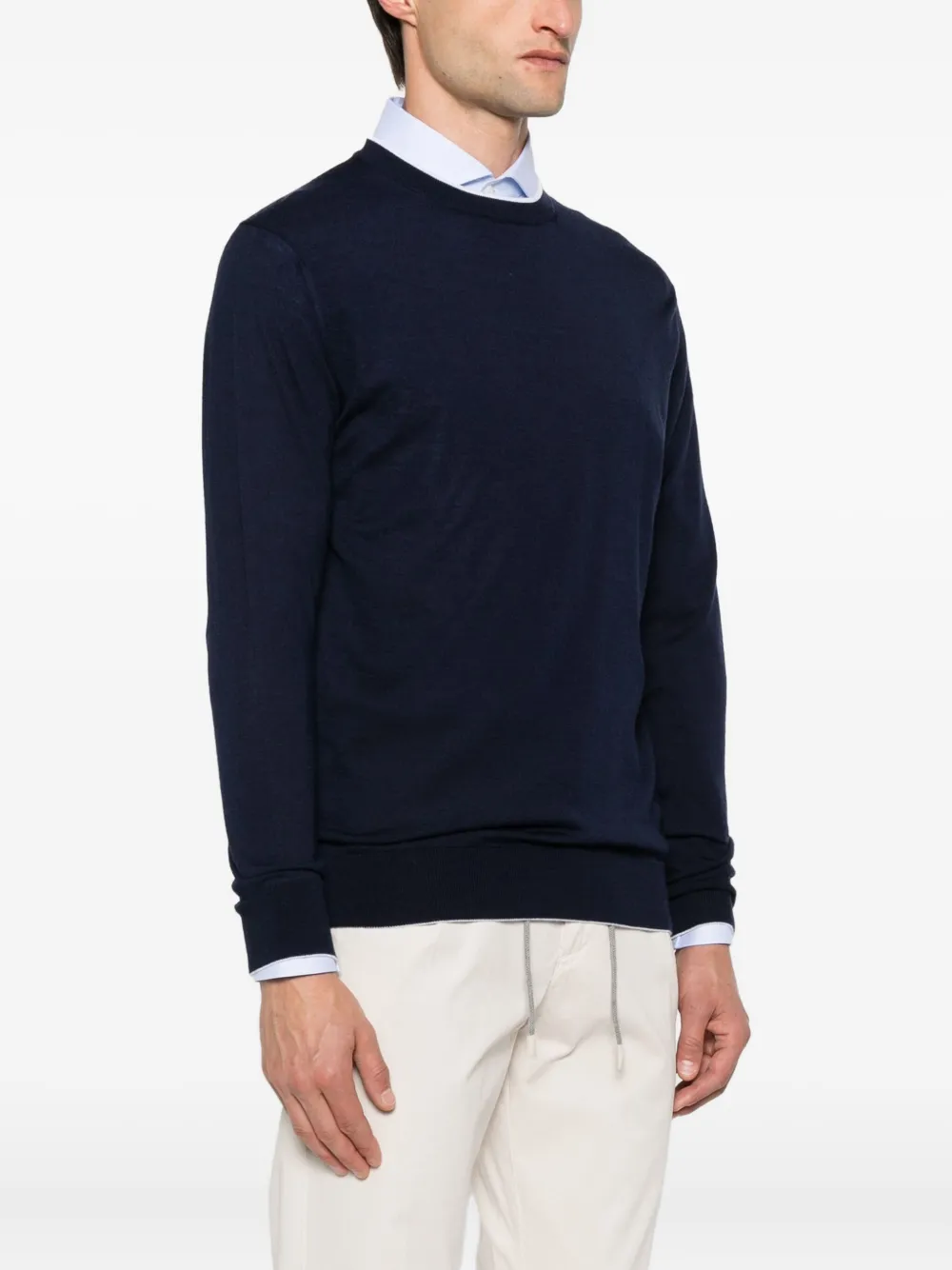 Eleventy round-neck sweater Blauw