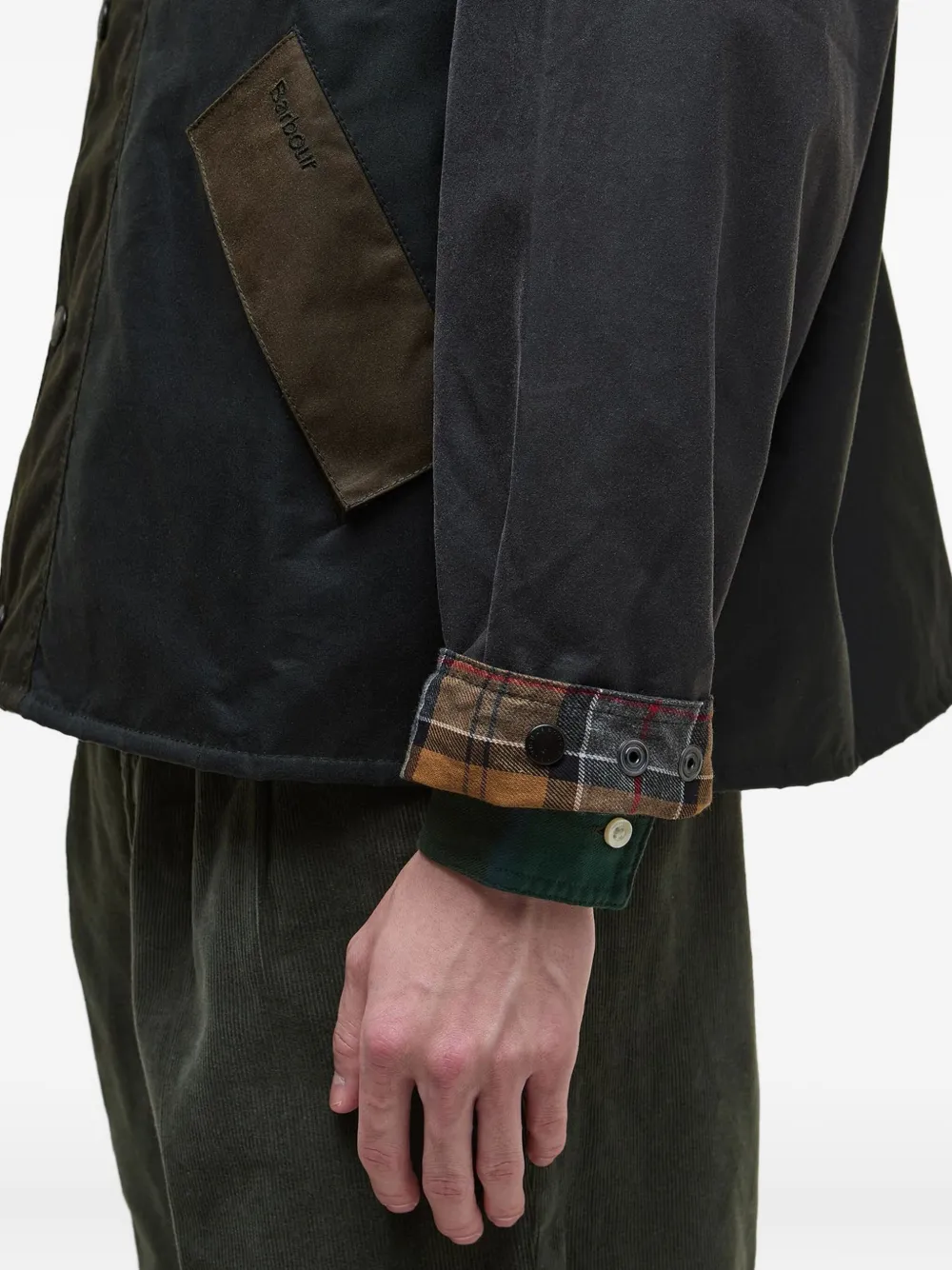 Barbour Patchwork Transport Waxed jack Groen