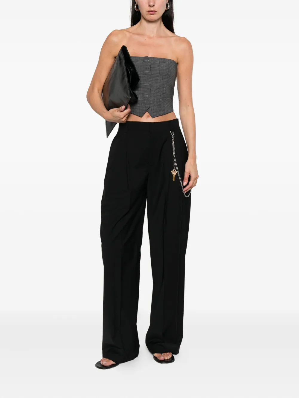 Alexander Wang pleated key-chain trousers | High Waisted Pants | Image 2
