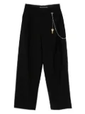 Alexander Wang pleated key-chain trousers - Black