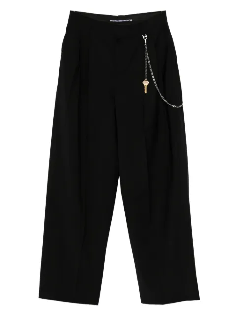 Alexander Wang pantalon plissé à détail de chaîne