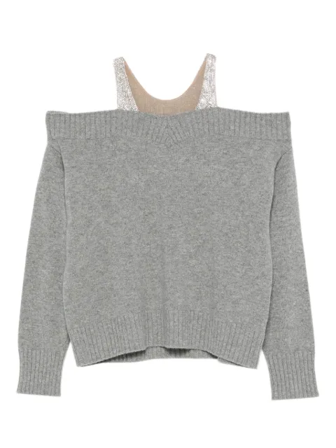 Giuseppe Di Morabito off-shoulder ribbed sweater