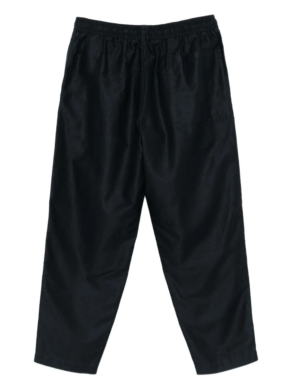 YMC elastic-waistband cropped trousers - Blauw