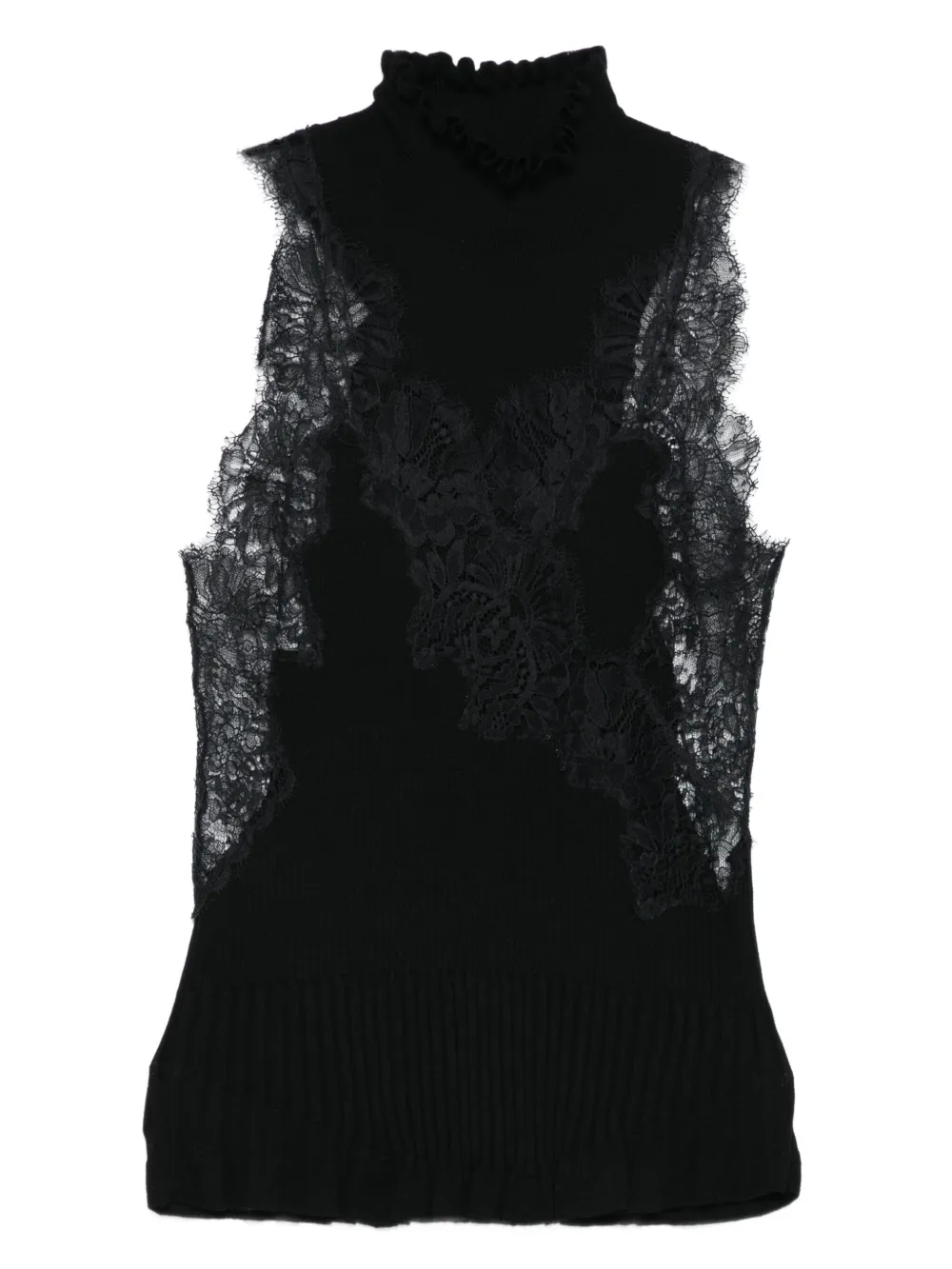 Ermanno Scervino Top met kant | Zwart | Image 1