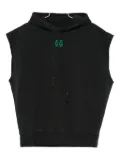 44 LABEL GROUP hooded sleeveless vest - Black