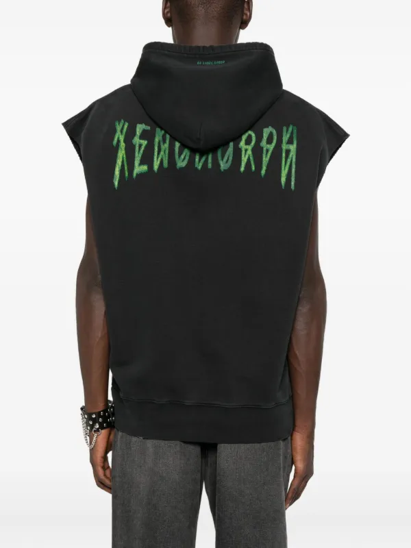44 LABEL GROUP Hooded Sleeveless Vest | Black | FARFETCH
