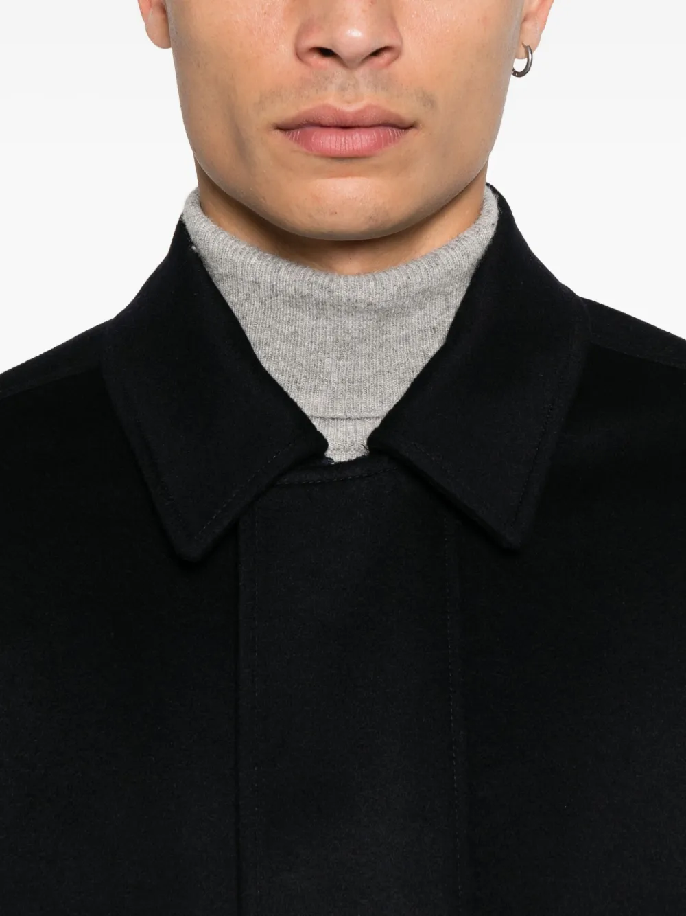 Lardini patch-pocket shirt jacket Blauw