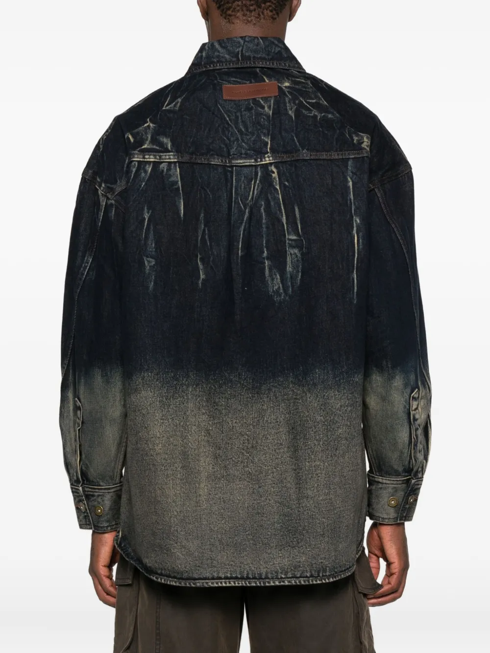 Feng Chen Wang Buttoned Pocketed Shirt In Black