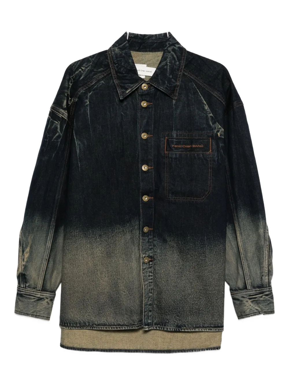 Feng Chen Wang camisa con bolsillos con botones | azul | Image 1