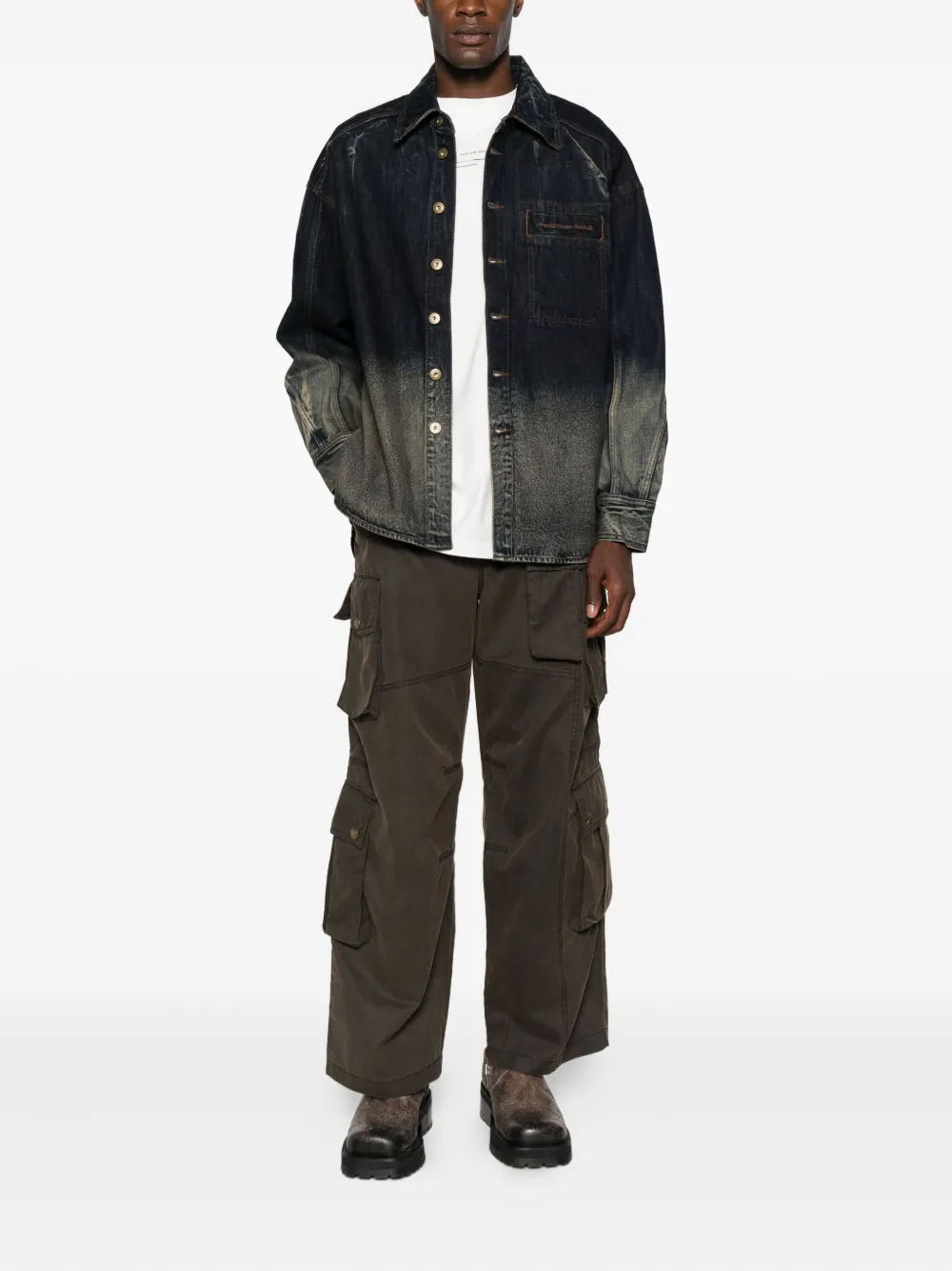 Feng Chen Wang camisa con bolsillos con botones | Chamarras de mezclilla | Image 2