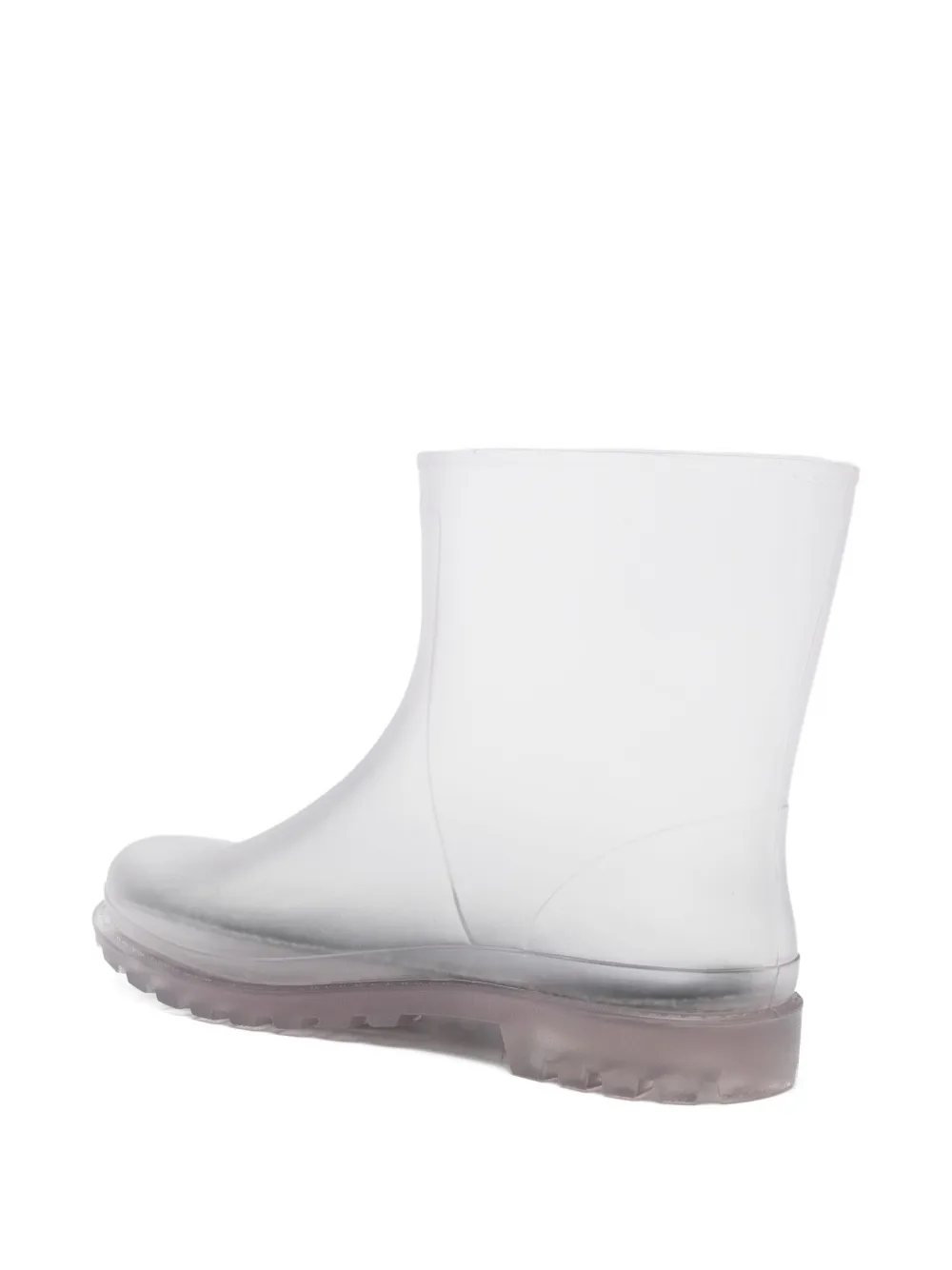Christopher Esber Doorzichtige regenlaarzen met chunky zool Grijs