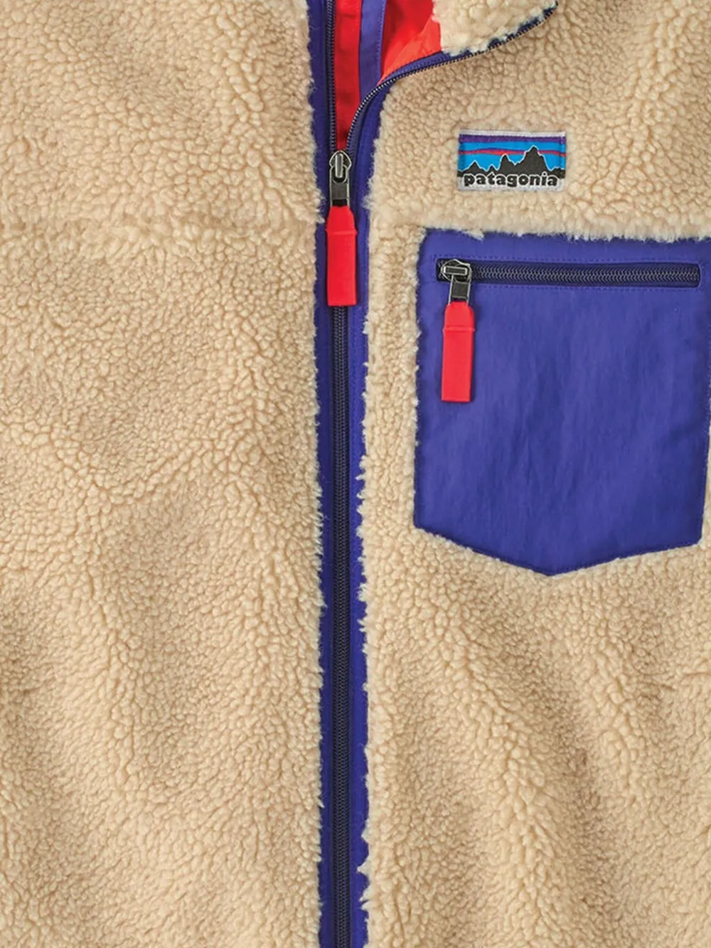 Patagonia Sleeveless Fleece Vest High Collar In Neutral