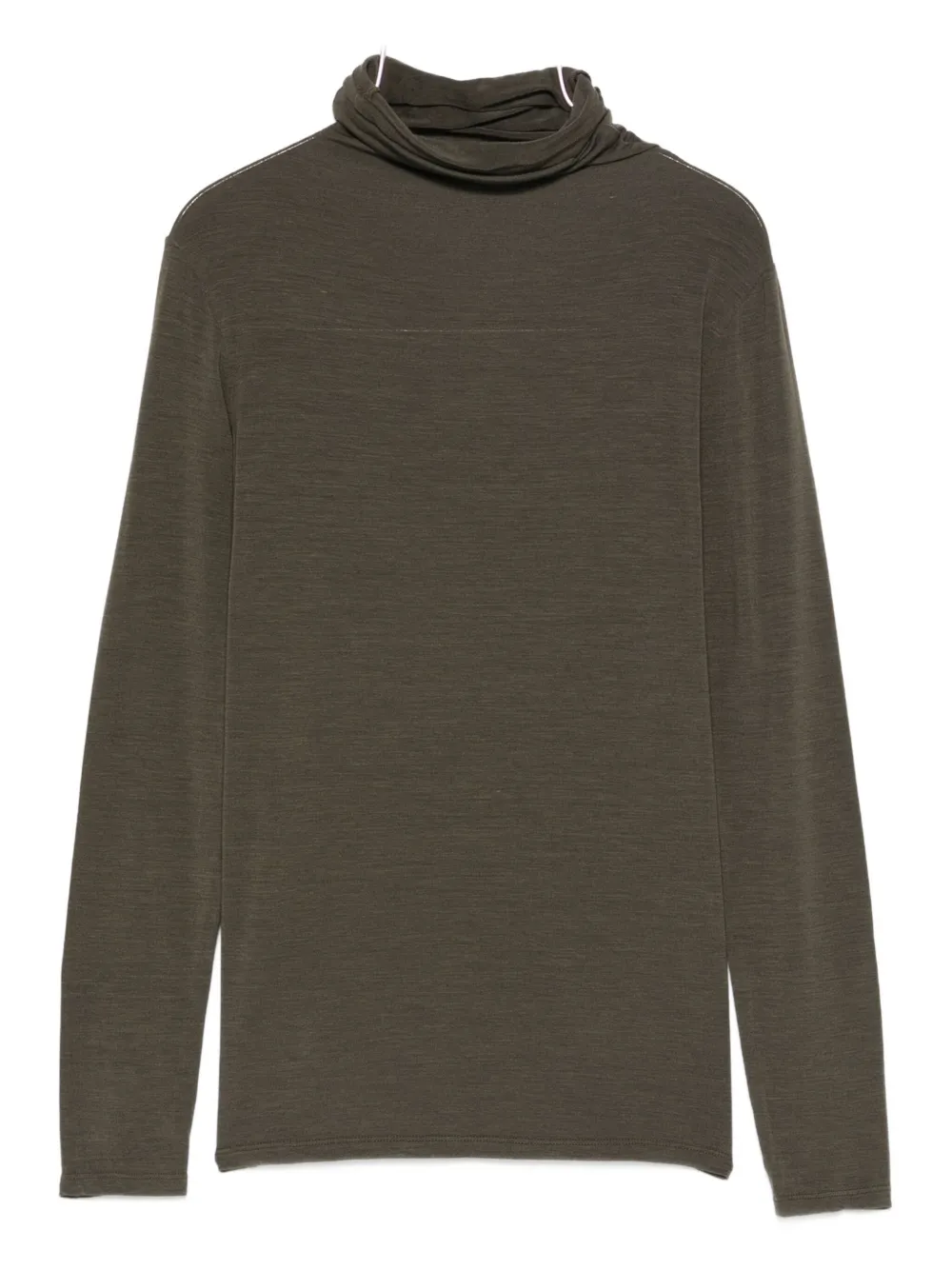 Antonelli Condor Roll-neck Long-sleeve Top In Brown