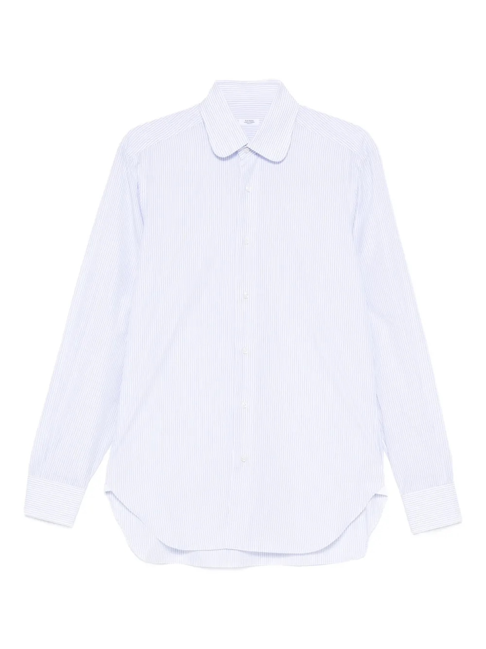 Barba camisa a rayas con cuello redondo | azul | Image 1