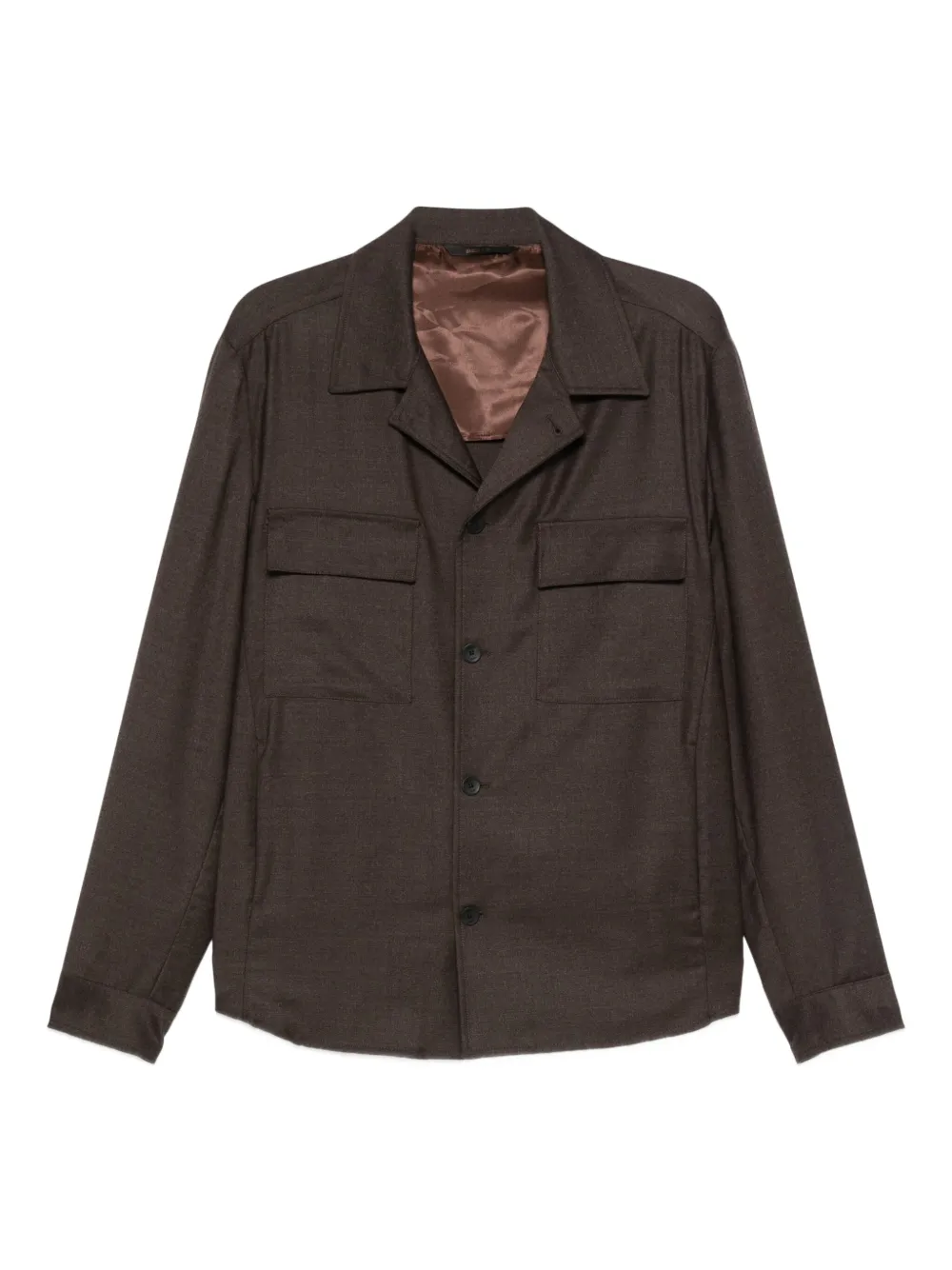 Briglia 1949 buttoned flap-pocket shirt | Brown | Image 1