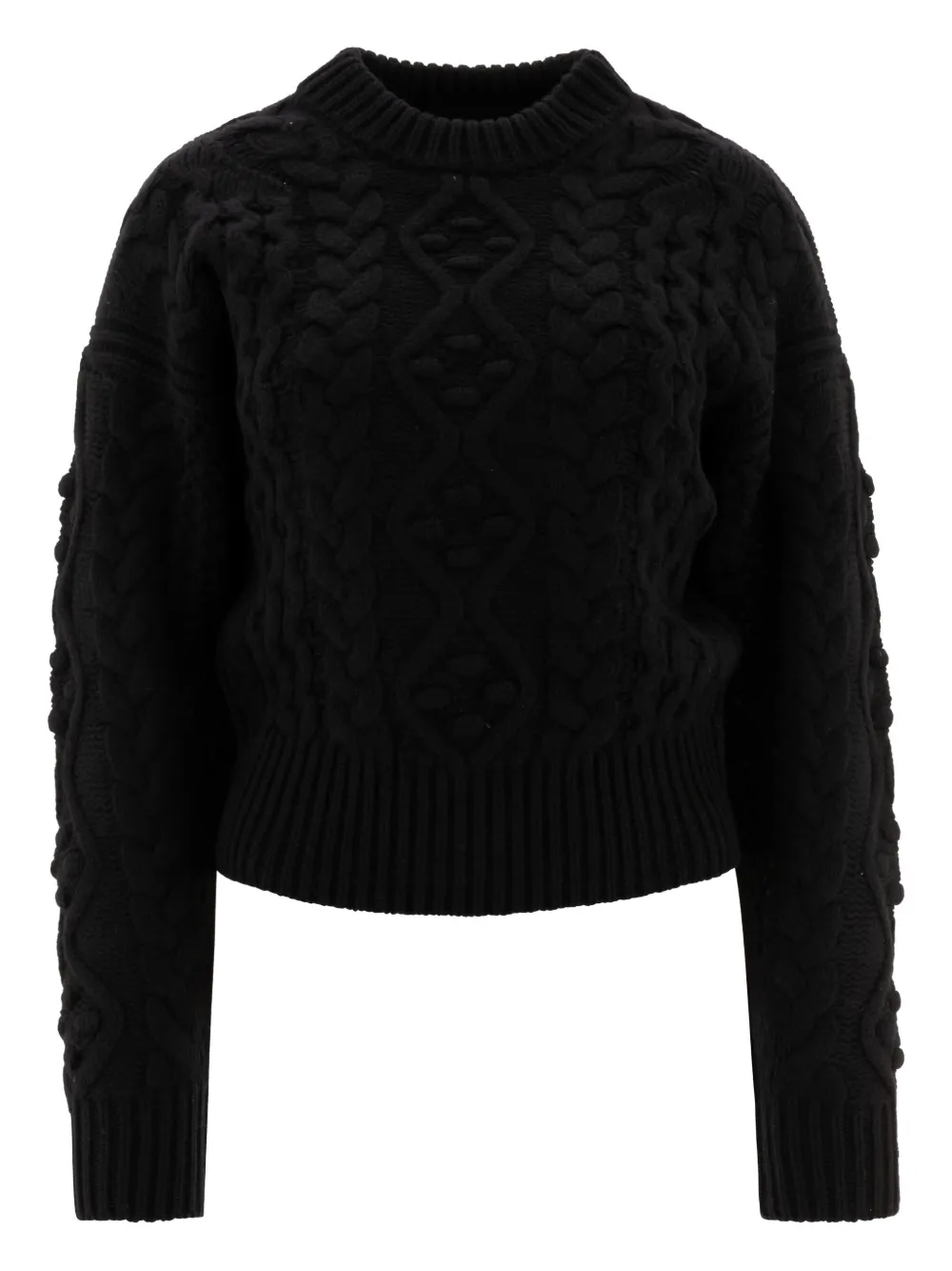 Eustace cable-knit crew-neck sweater
