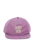 Brain Dead embroidered -script baseball cap - Purple