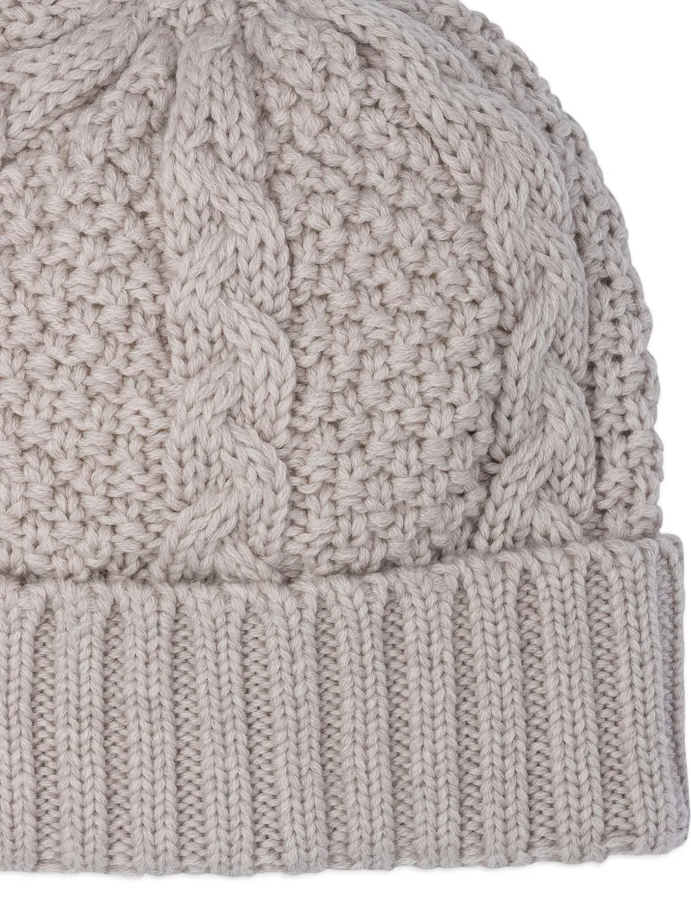  Rakki Cable-knit Beanie - Neutrals 