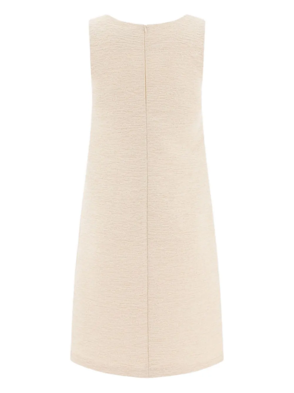 Loulou Mouwloze mini-jurk Beige