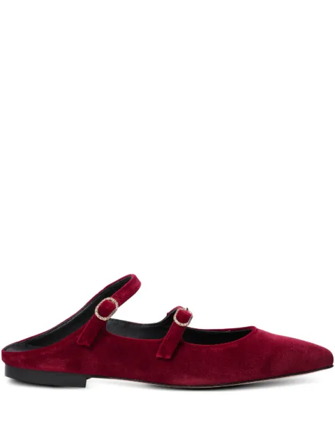 amato daniele velvet buckle-embellished loafers
