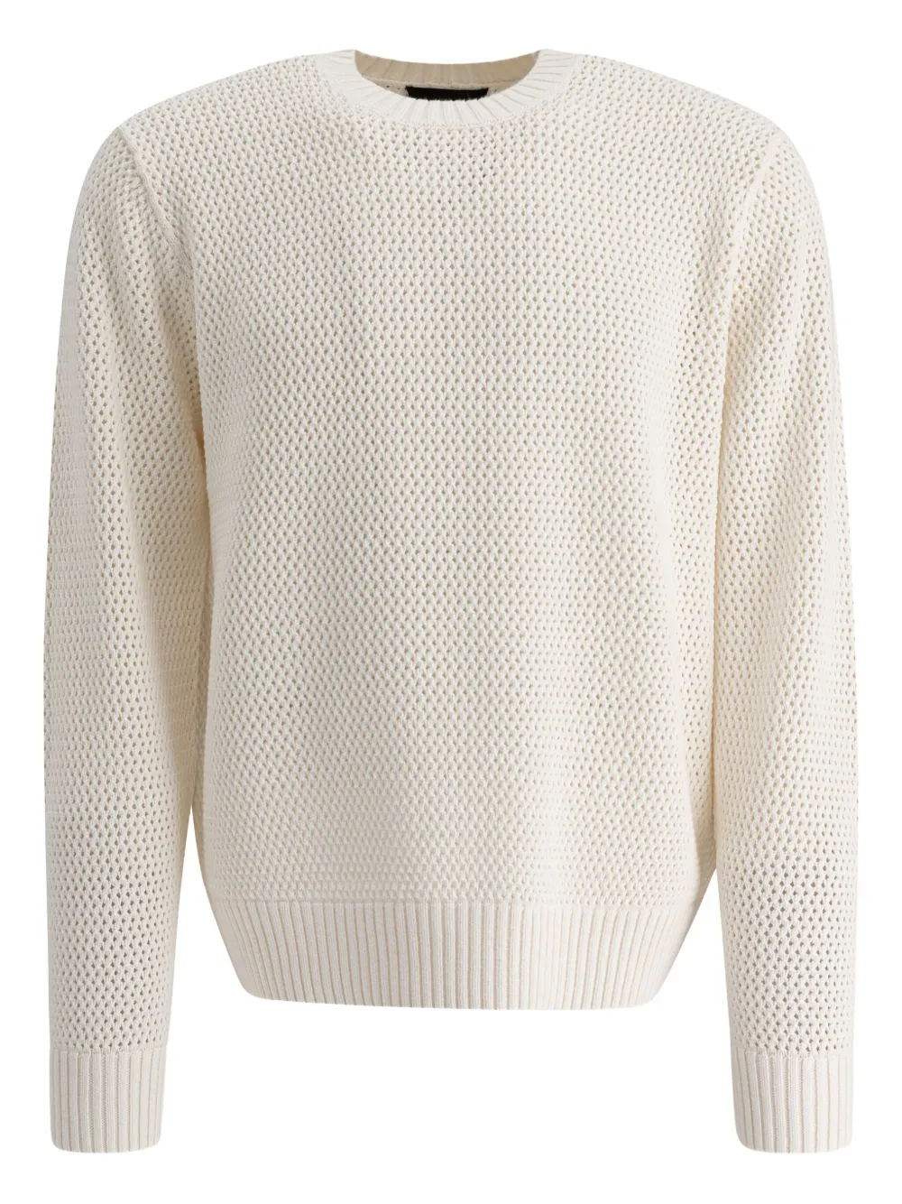 Vince open-knit cotton-cashmere sweater Beige