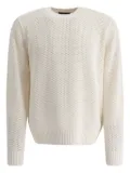 Vince open-knit cotton-cashmere sweater - Neutrals