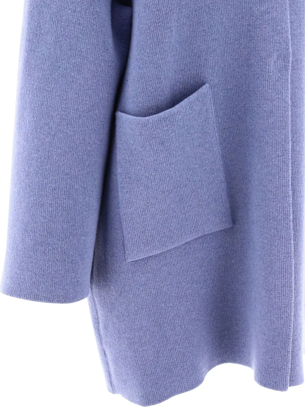 GIOVI contrasting-collar coat Blauw