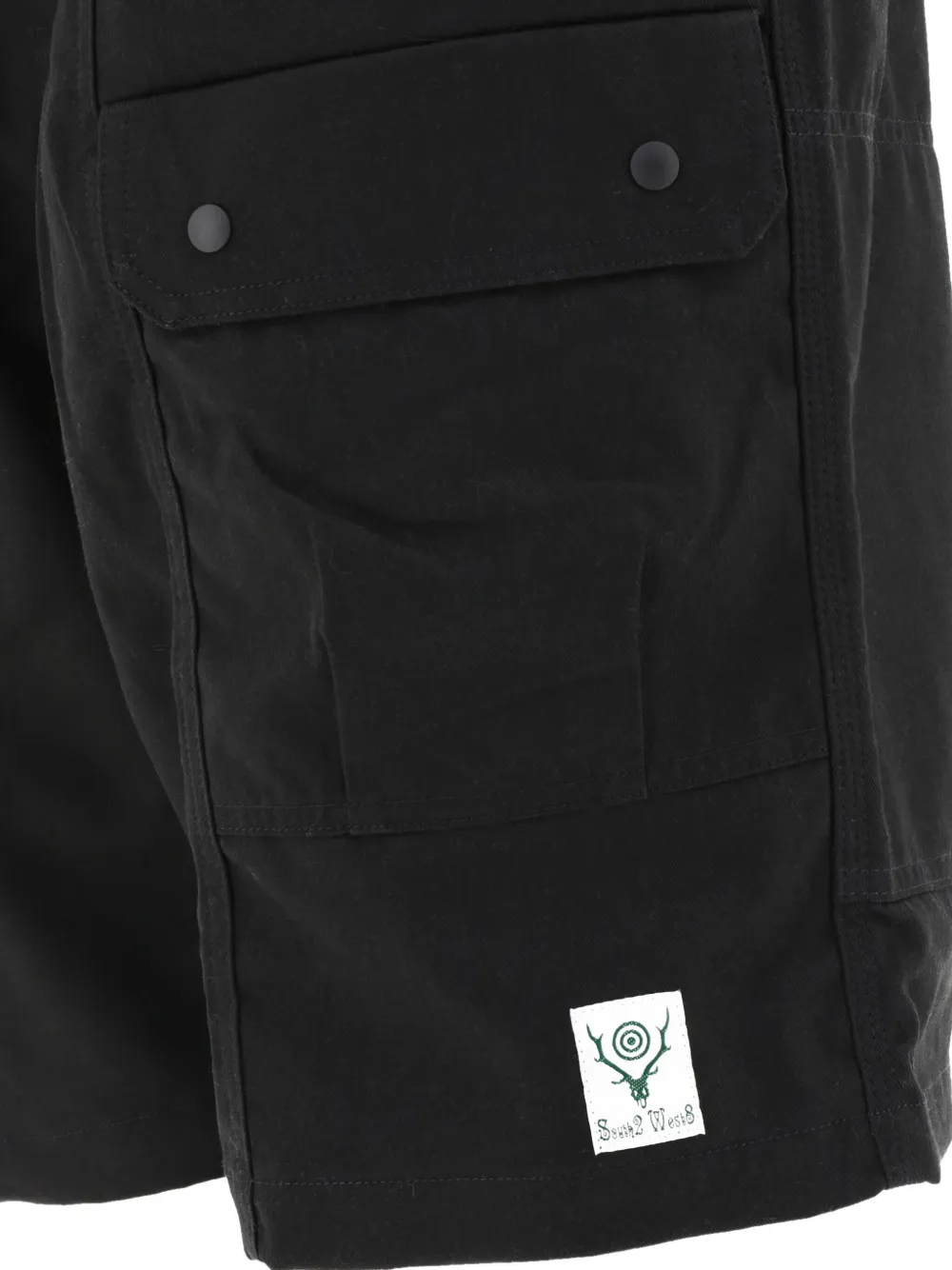 SOUTH2 WEST8 Cargo shorts met ceintuur Zwart