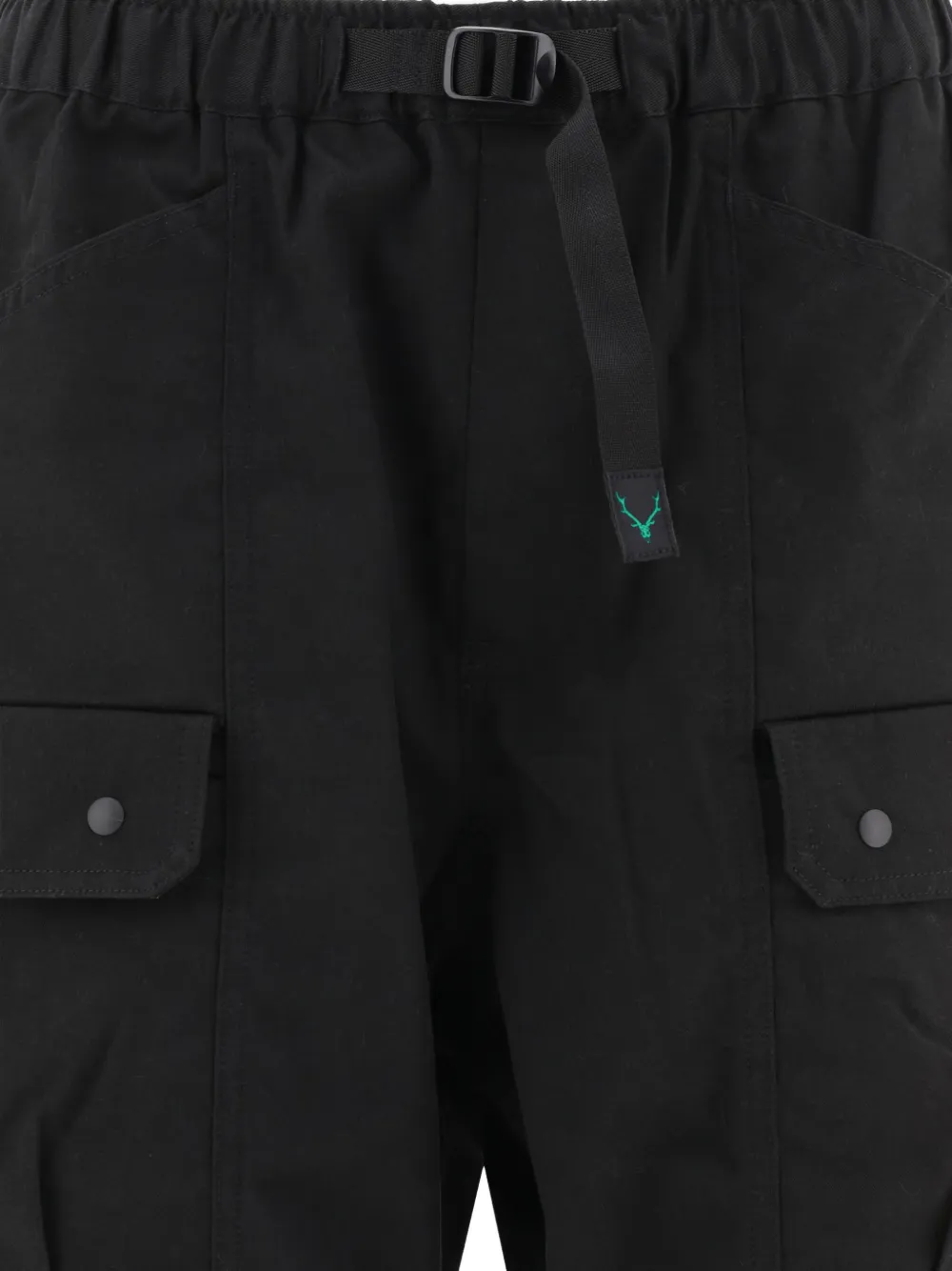 SOUTH2 WEST8 Cargo shorts met ceintuur Zwart