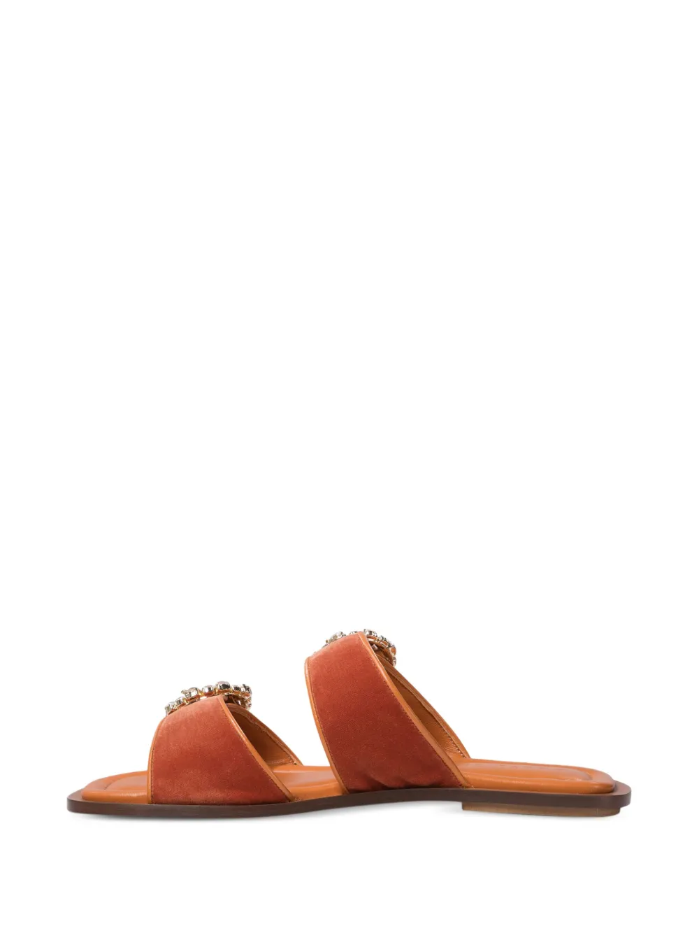 amato daniele Fluwelen sandalen verfraaid met gesp Oranje