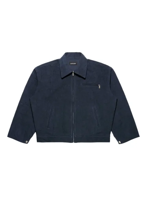 Mainless zip-up jacket