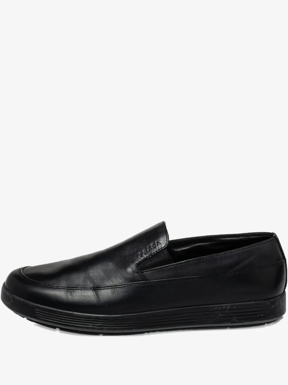 Prada Pre-Owned 레더 로퍼 | 블랙 | Image 1